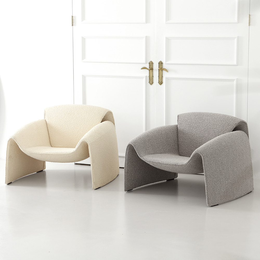 테일러 라운지 체어. Taylor lounge chair (아이보리)