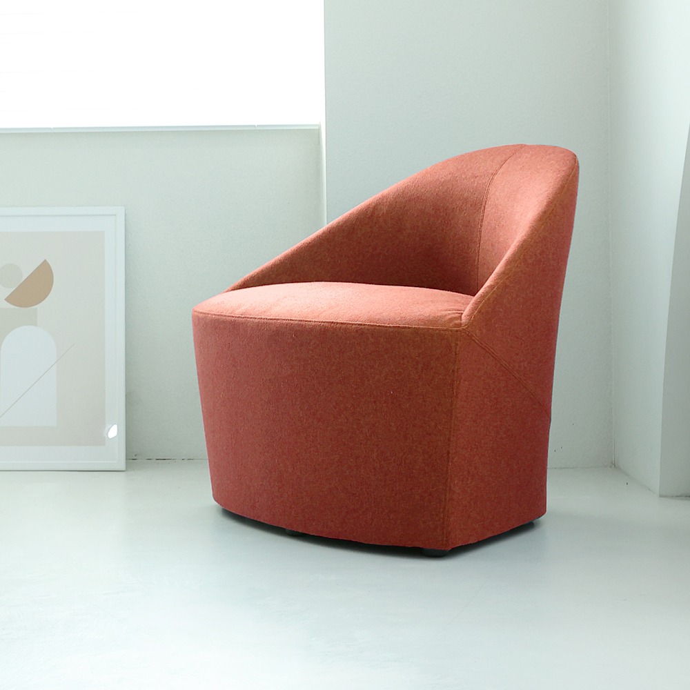 도브 라운지 체어. Dove lounge chair (다크오렌지)