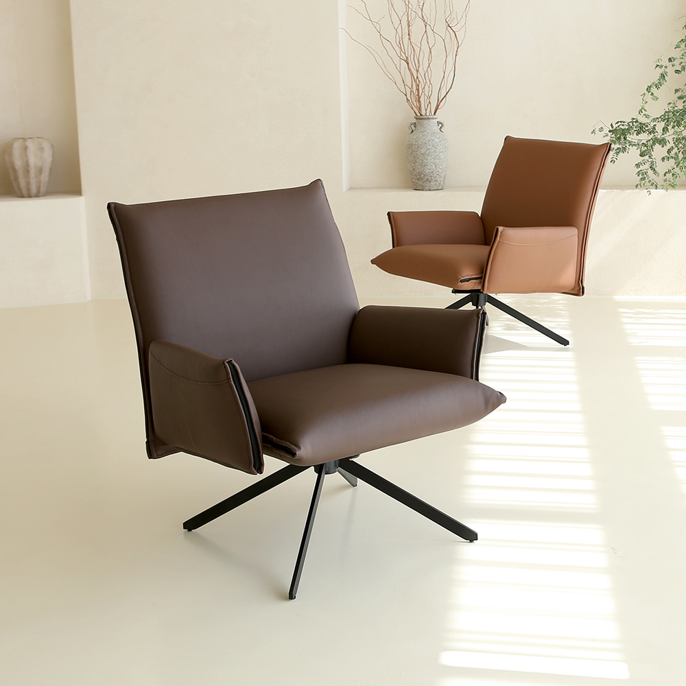 쿡쿡 라운지 체어. Cokcok Lounge chair (브라운)