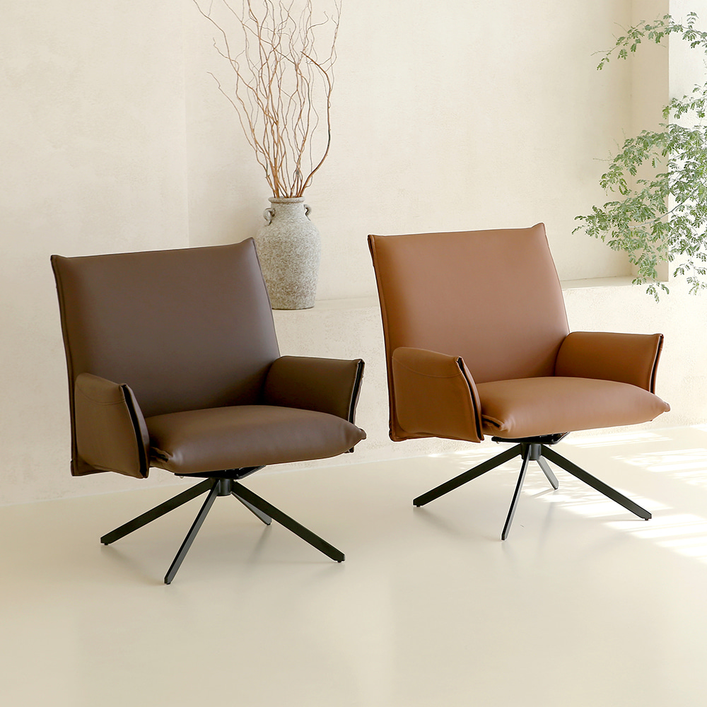 쿡쿡 라운지 체어. Cokcok Lounge chair (브라운)