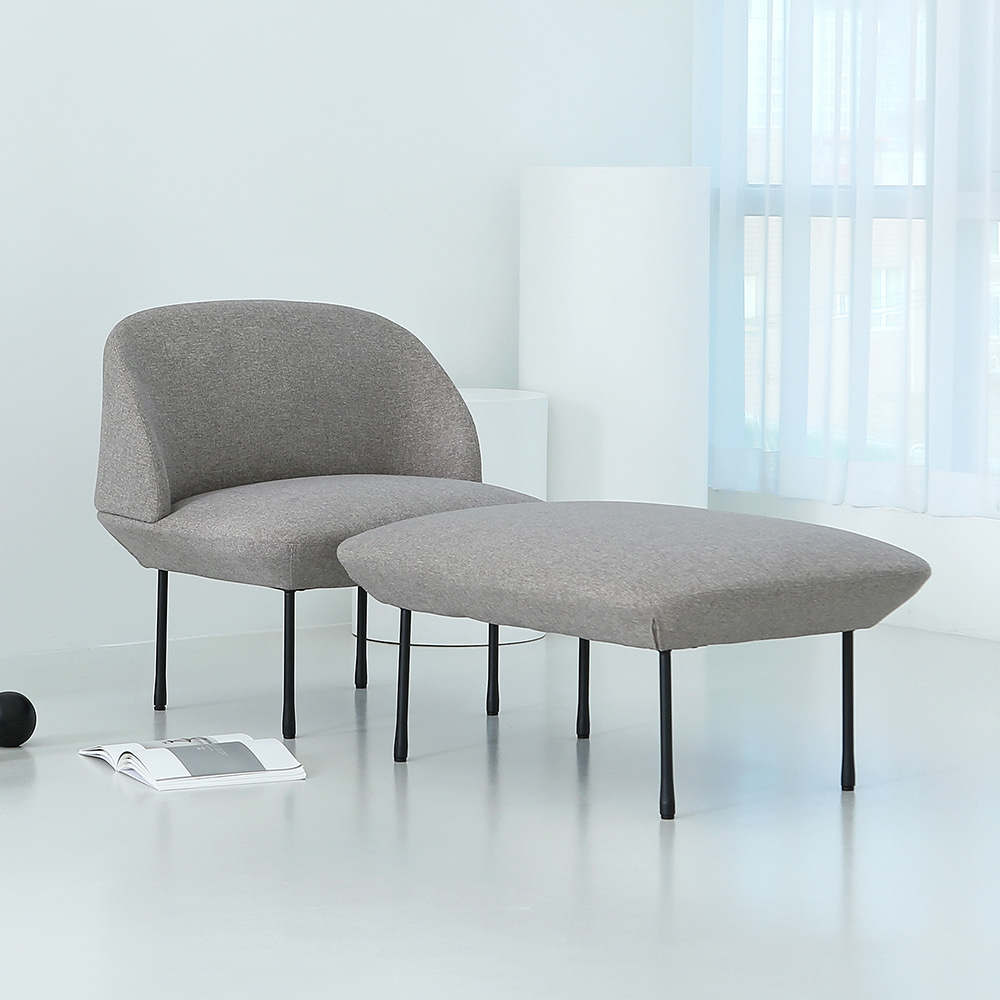 리파 싱글 소파. Lipa single sofa (그레이)