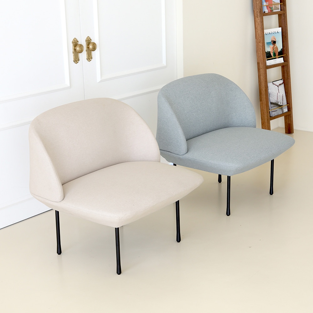 리파 싱글 소파. Lipa single sofa (크림)
