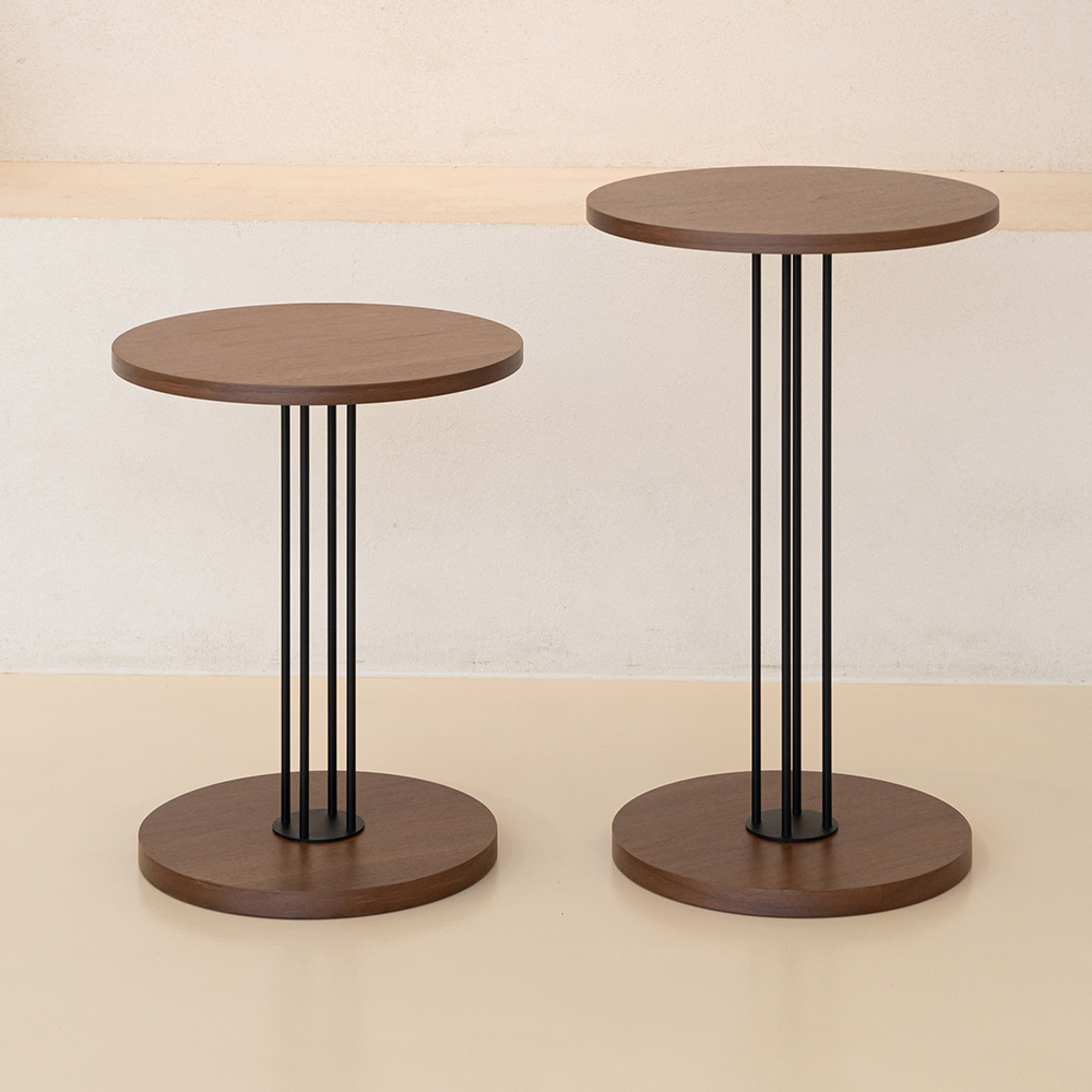 룽고 로우 사이드 테이블. Lungo Low Side Table (월넛)