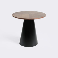코운 라운드 테이블. Coon round table (월넛-블랙)