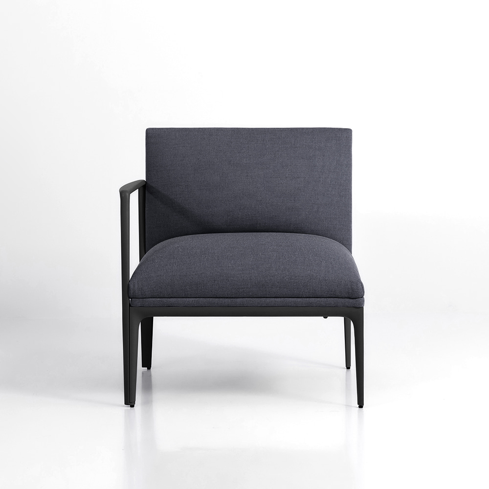 팜 알루미늄 암 소파[R]. Fam Aluminum Arm Sofa[Right]