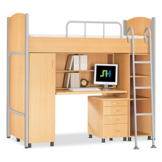 SH-6008-1 철제1인용침대 복합형(매트포함)