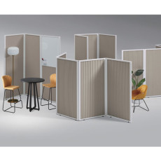[UNIQX 소리먹는 파티션] 폴드 360도 파티션 상부 윈도우형 (H1760)