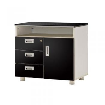 카멜레온 블랙오크 사이드서랍장