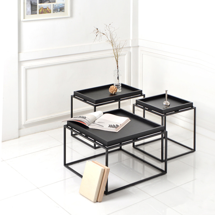 트레이 소파 테이블. Tray sofa table