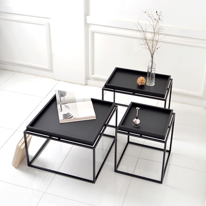 트레이 소파 테이블. Tray sofa table