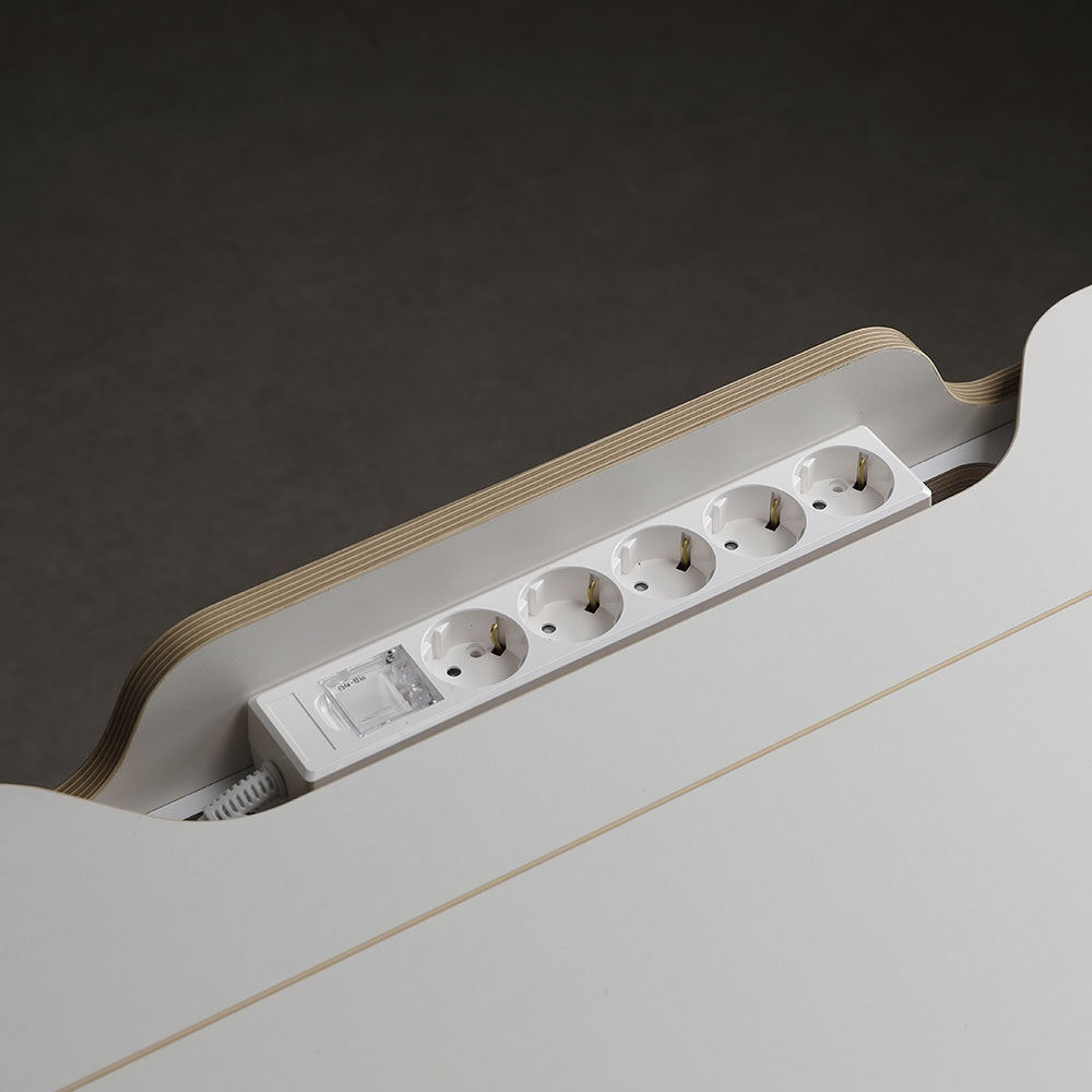 알테라 기본형 트레이 책상(크림화이트)