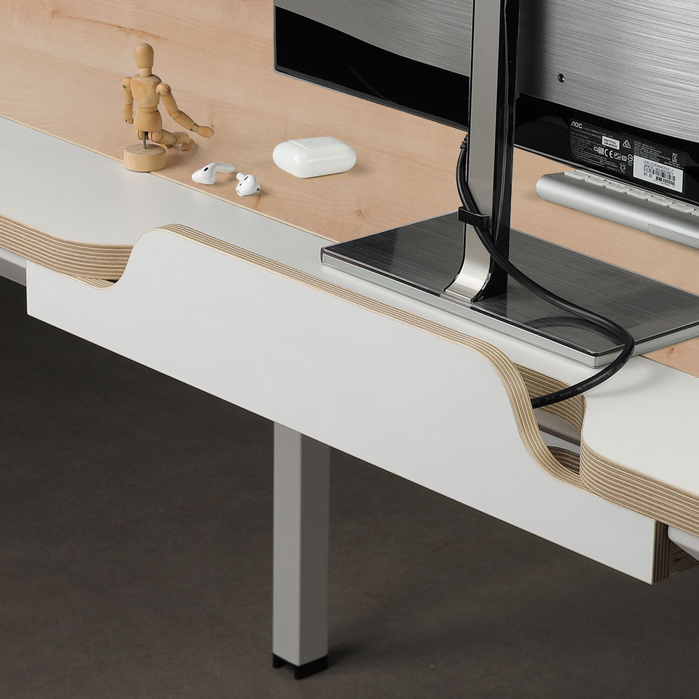 알테라 기본형 트레이 책상(메이플)