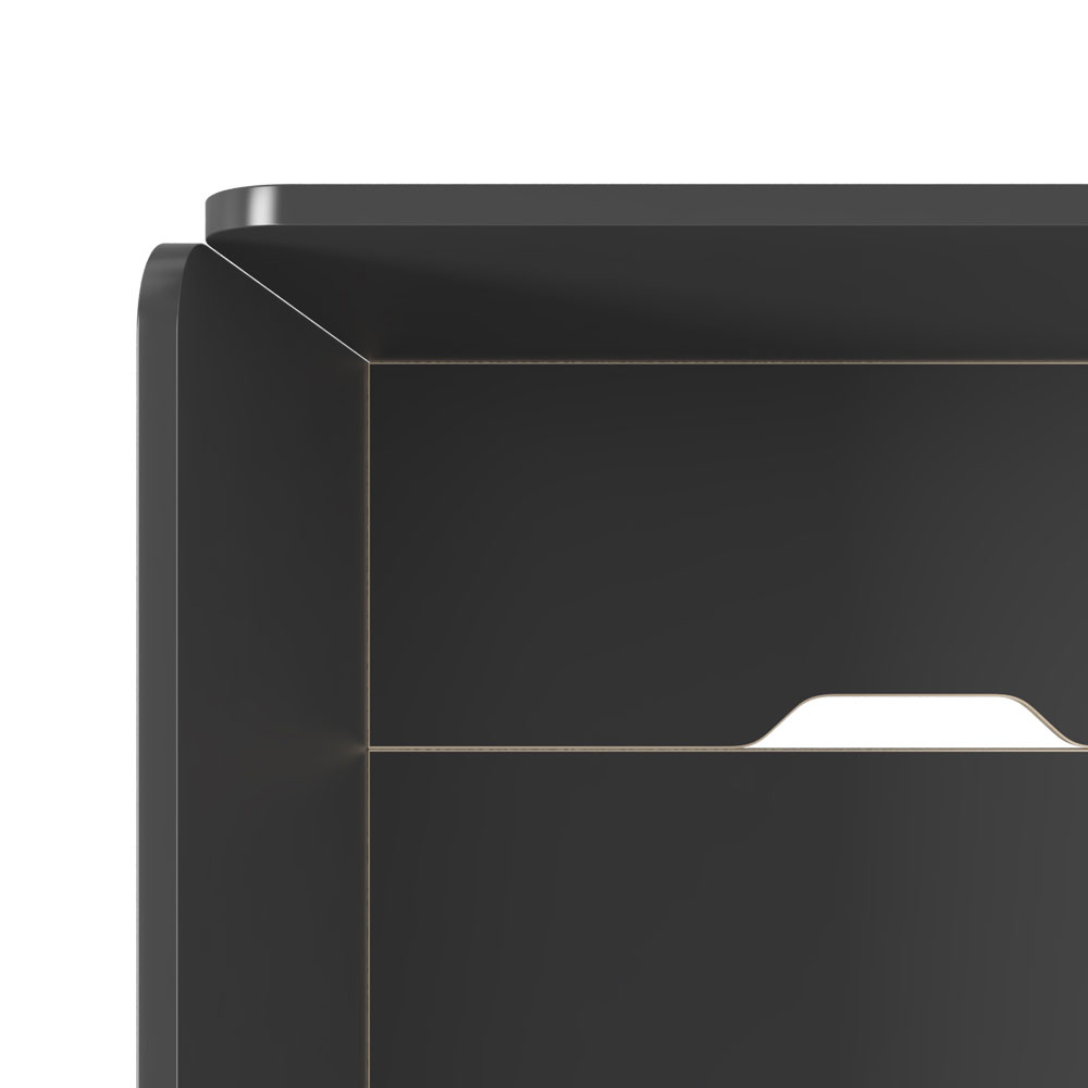 베르토 원터치 목재 파티션 (그라파이트)