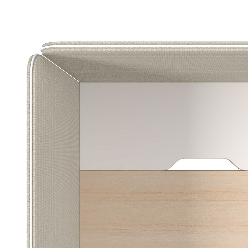 베르토 원터치 패브릭 파티션 (크림베이지)