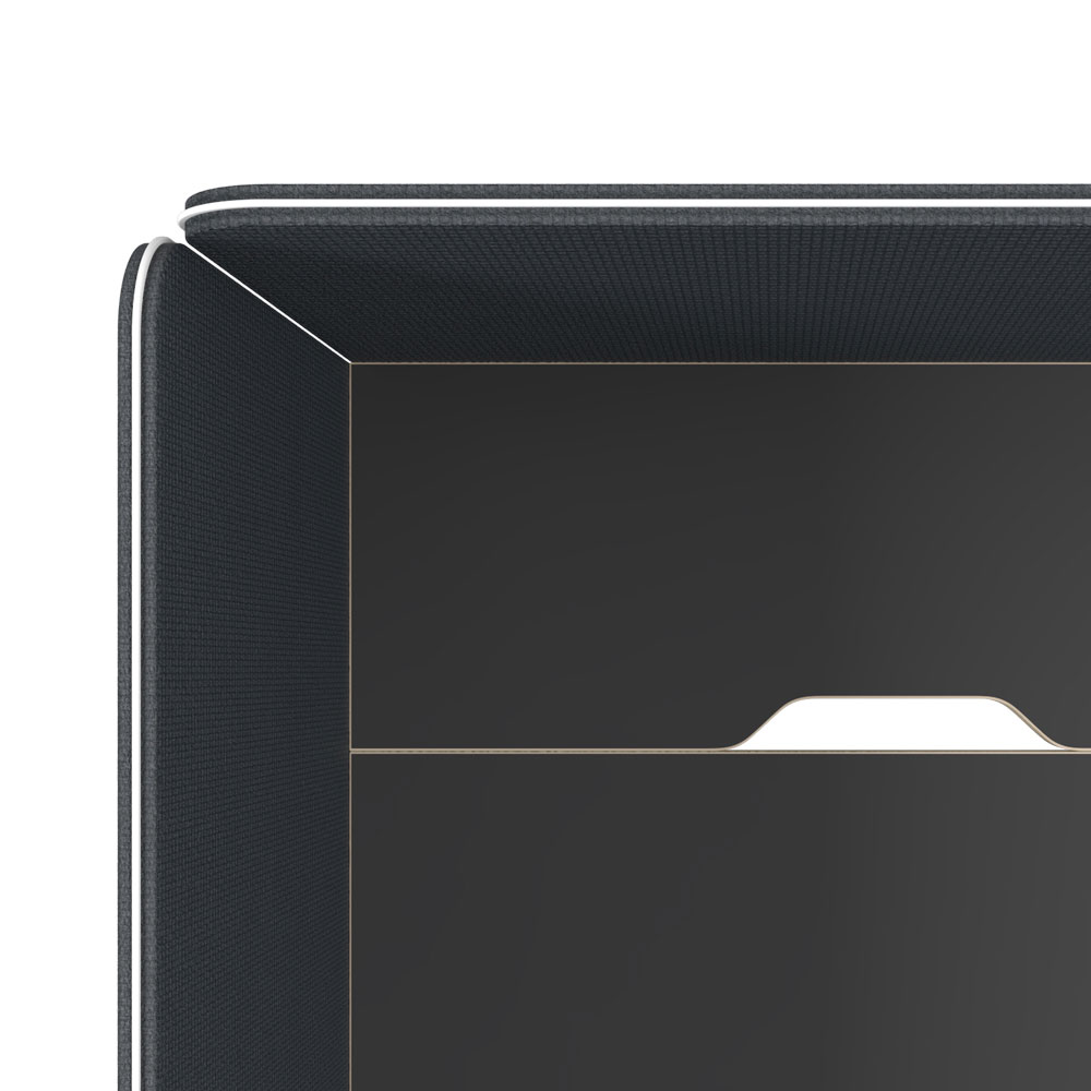 베르토 원터치 패브릭 파티션 (차콜블루)