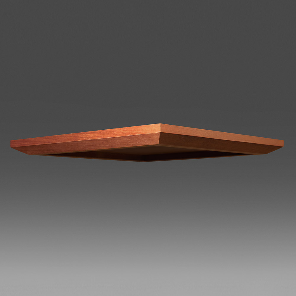 월넛 무늬목 빗각 사각상판(36T)